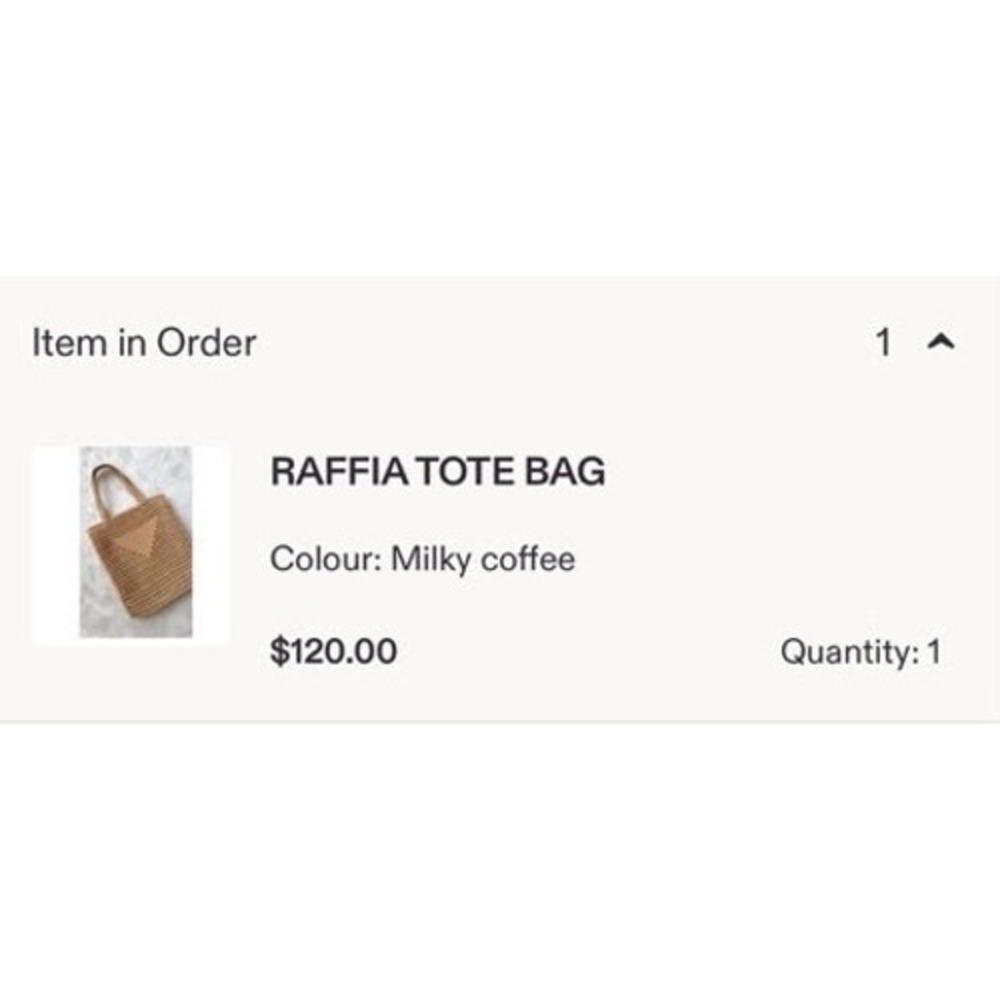 Handmade Raffia Tote Bag Milky Coffee Crochet Knit Tan Bohemian Market Bag - Picture 5 of 5